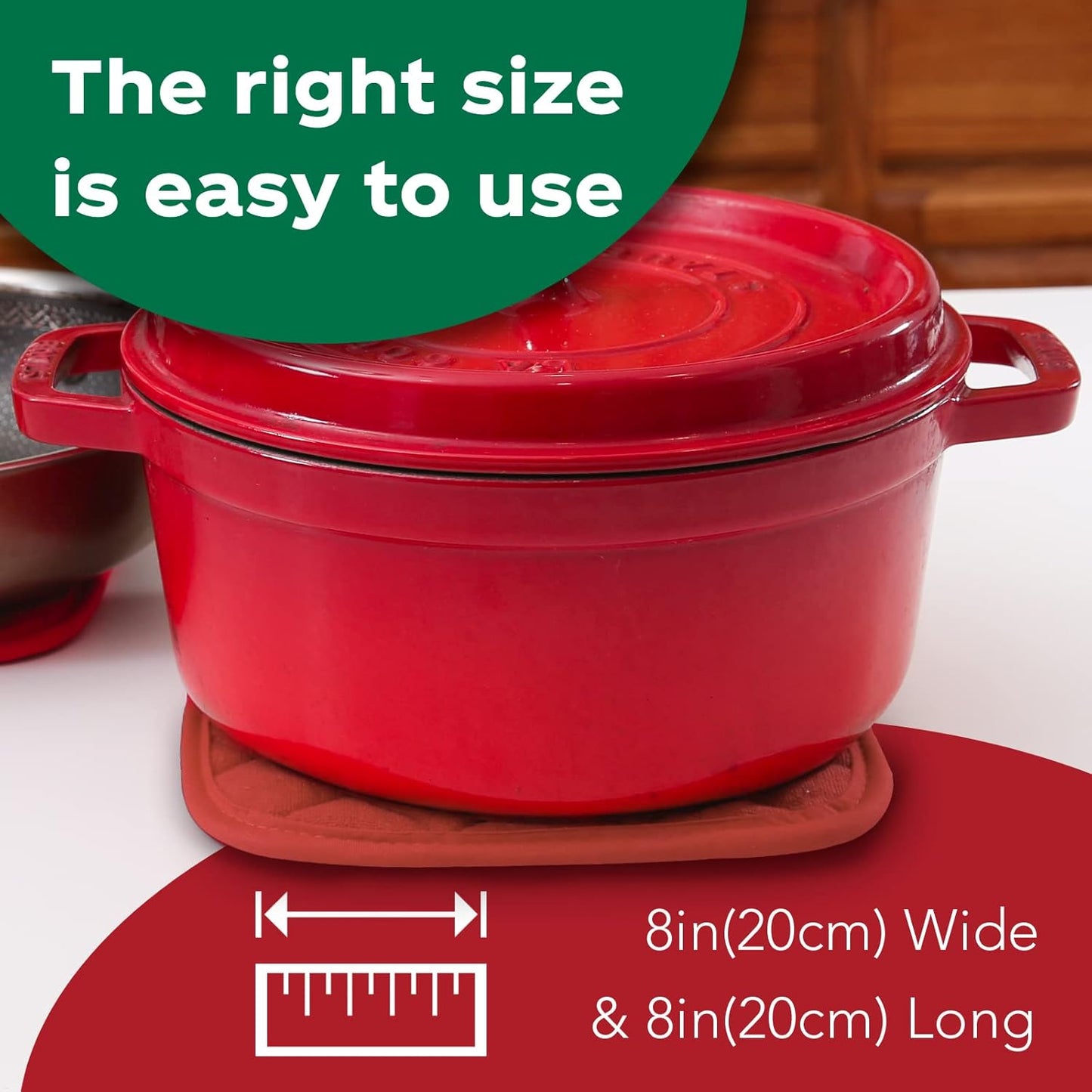 Joyhalo 6 Pack Pot Holders for Kitchen,Cotton Oven Holder with Great Heat Resistance,Non Slip Hot Pads for Kitchen Clearance,Spice