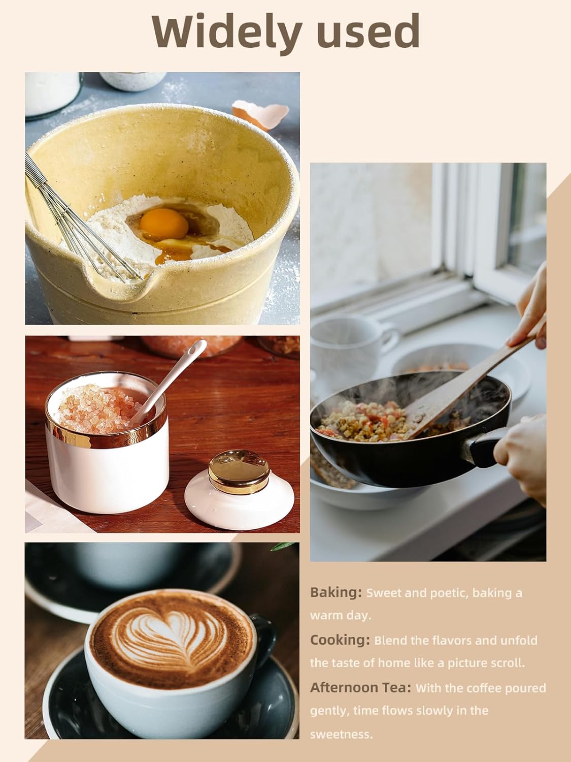 HAOTOP 8 oz Sugar Bowl with Lid and Spoon, Simple Ceramic Sugar Jar Sugar Dispenser Sugar Container Coffee Bar Accessories, Modern Kitchen Countertop Canisters, White