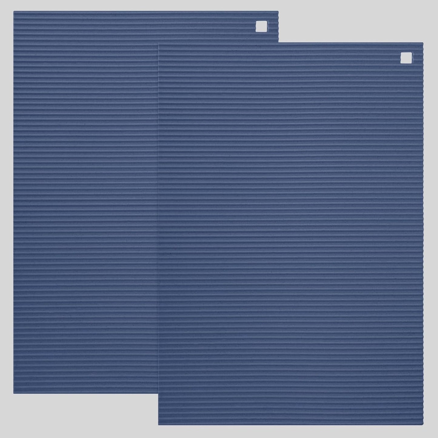 2 Pack 9.5"x14.2" Trivets for Hot Dishes, Hot Pads for Kitchen, Silicone Trivets for Hot Pots and Pans, Hot Plates to Protect Table, Heat Resistant Silicone Trivet (Blue, 9.5"x14.2")