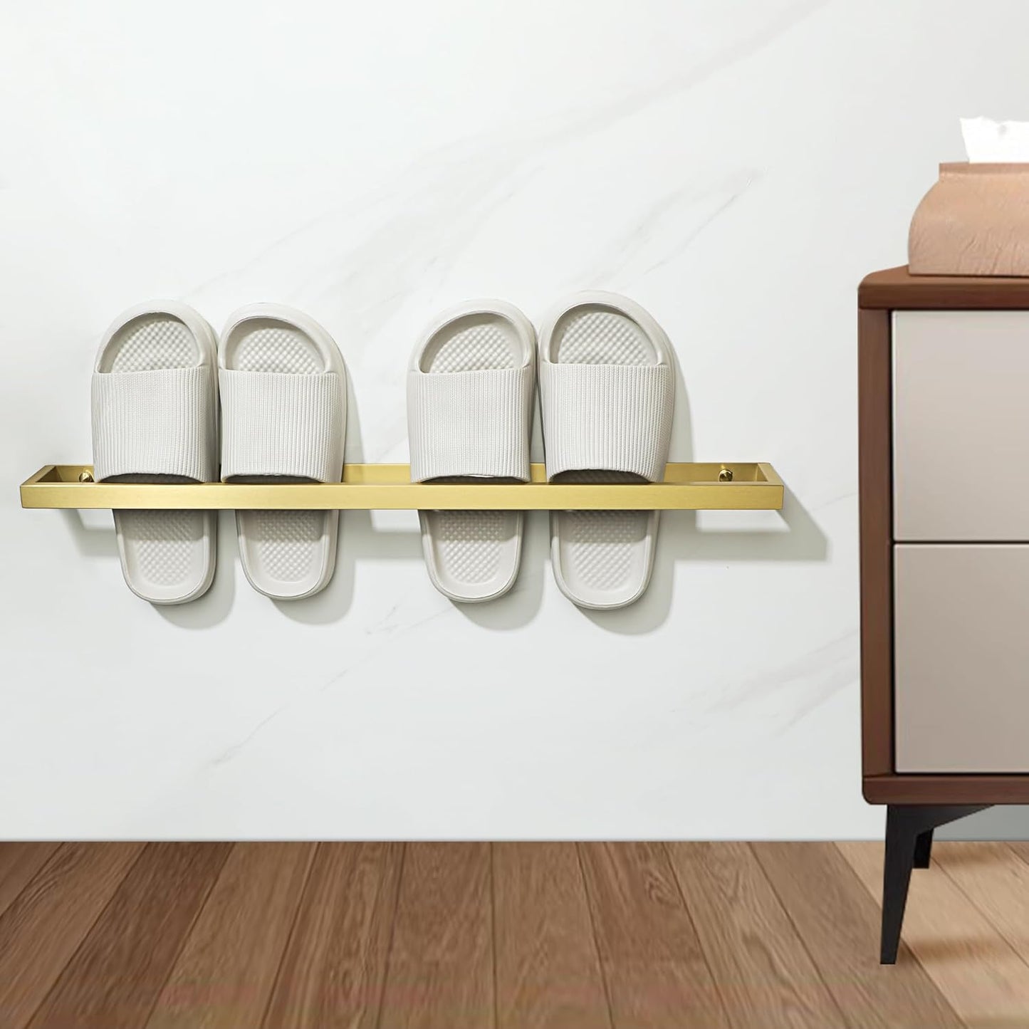 Alise Bath Towel Bar,Towel Holder Towel Rack Towel Hanger for Bathroom Wall Mount,24 Inch SUS304 Stainless Steel Towel Rail,Brushed Gold,GJF060-G