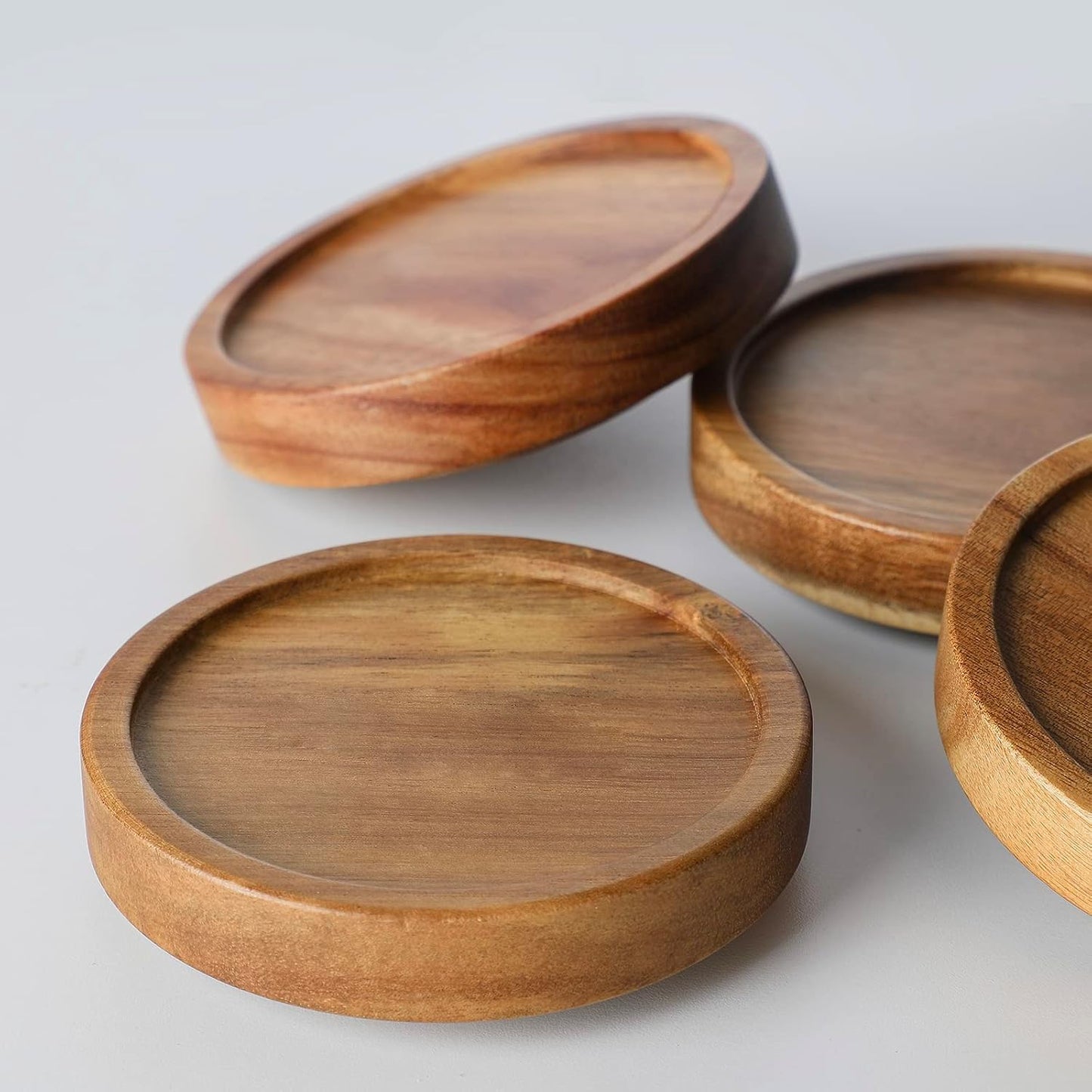 Glass Storage Jars Set of 3, 25 OZ HIgh Borosilicate Glass Containers Kitchen Food Canisters with Acacia Wood Lids for Coffee Beans/Sugar/Tea/Nuts