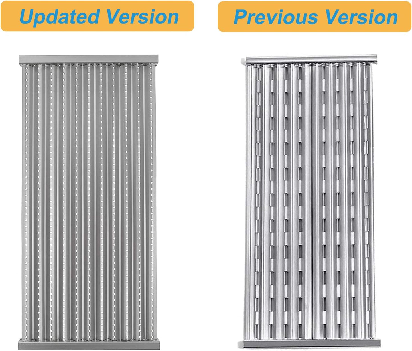 18 7/16" Stamped Stainless Steel Replacement Emitter for Charbroil Commercial Tru-Infrared Prior to 2015 463246909 463241013 463243911 463241313 463241314 463247109 (3-Pack)