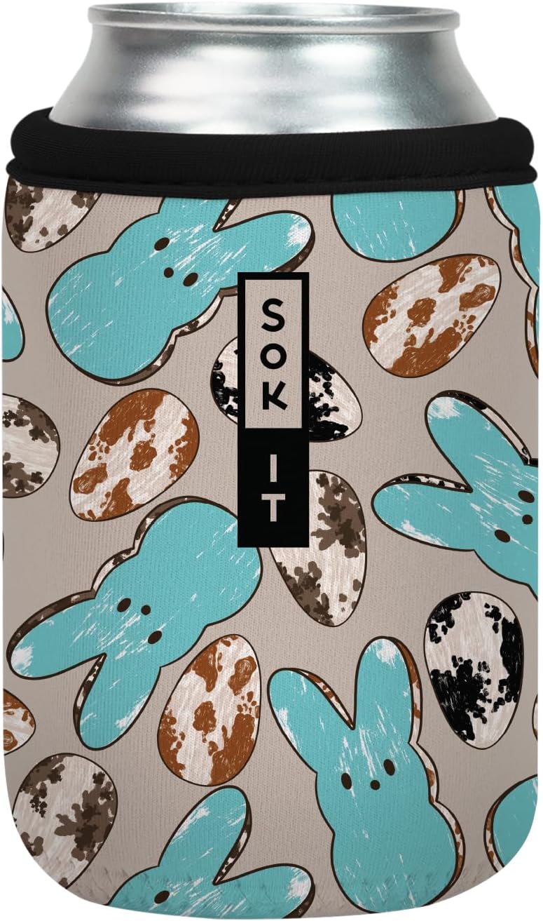 Sok It CanSok Sleeve for Beer & Soda Insulated Neoprene Cover (Hanging With My Peeps, 12oz Can Sleeve)