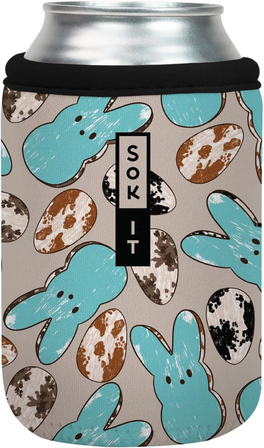 Sok It CanSok Sleeve for Beer & Soda Insulated Neoprene Cover (Hanging With My Peeps, 12oz Can Sleeve)