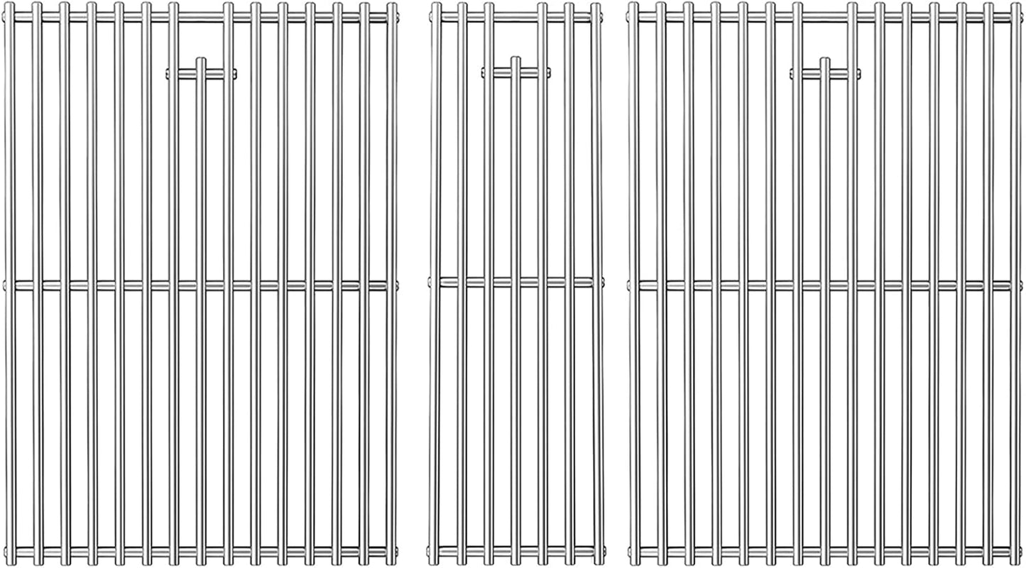 Orgneas Cooking Grates for Nexgrill 720-0882A Evolution Infrared Plus 5-Burner, Stainless Steel Solid Rod Grill Cooking Grids for Nexgrill Gas Grill Replacement Parts, Set of 3