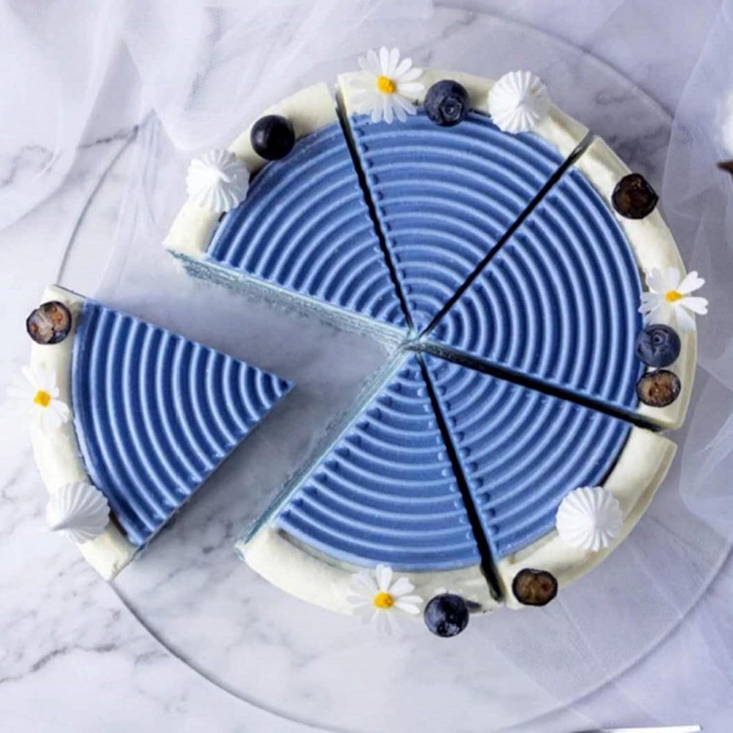 OCPO KITCHEN Spiral Silicone Molds for Baking Mousse Cake, 3D Tourbillon Silicone Baking Molds for French Dessert Pastry Chocolate Cupcake Ice Cream Cake Decoration Mold Spiral Shape (6-Cavity)