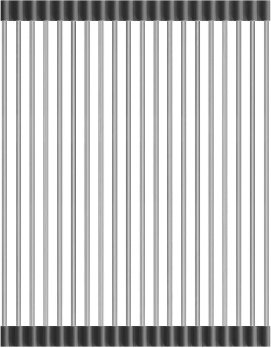 Dowell Over The Sink Roll Up Dish Drying Rack, 304 Stainless Steel, 20 Tubes, Dishwasher Safe, Food Safe, Heat Resistant, Foldable, Space-Saving, Sturdy, Multi-Purpose Sink Organizer