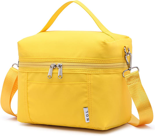 NOL Natural Organic Lifestyle Insulated Lunch Bags for Women Cooler Bag Lightweight Nylon Waterproof Lunch Box For Work