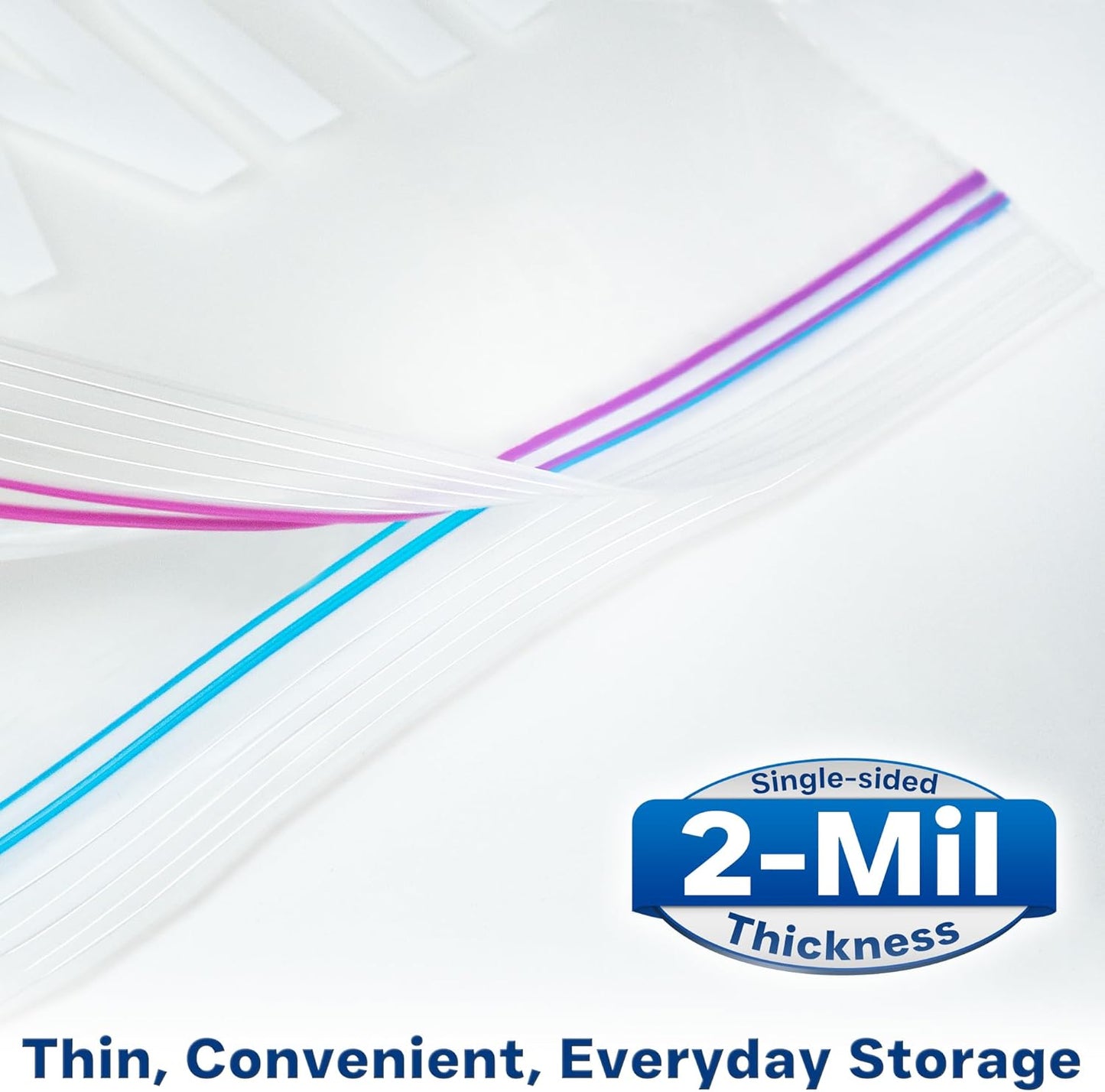 Large Storage Bags, 16"x20" Jumbo Plastic Bag, BPA Free, 3.5 Gallon XL Zipper Lock Baggies for Clothes Pillow Travel Moving - 15 Roomy Bags