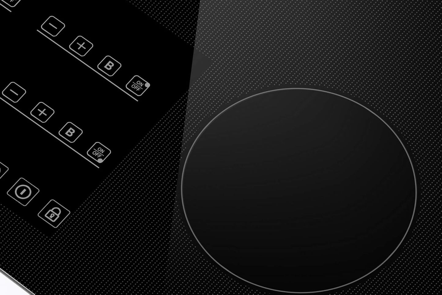 Empava 30 Inch Electric Induction Cooktop Built-in, 4 Zone Smooth Glass Surface, Touch Sensor Control Power Boost, Child Lock, Timer Function, Hardwired Kitchen Appliance