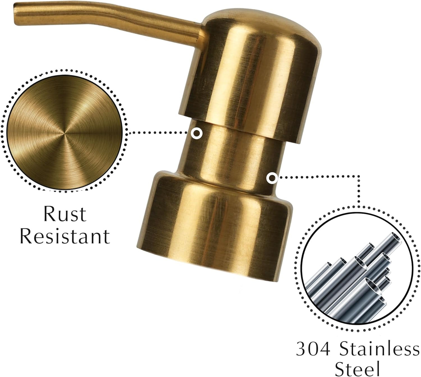 Emerson Essentials Soap Dispenser, Dish Bottle Dispenser for Kitchen, Farmhouse Hand Soap Dispenser, Kitchen Set, Glass Bottles with Pump and Labels | 16 Oz, 2-Pack