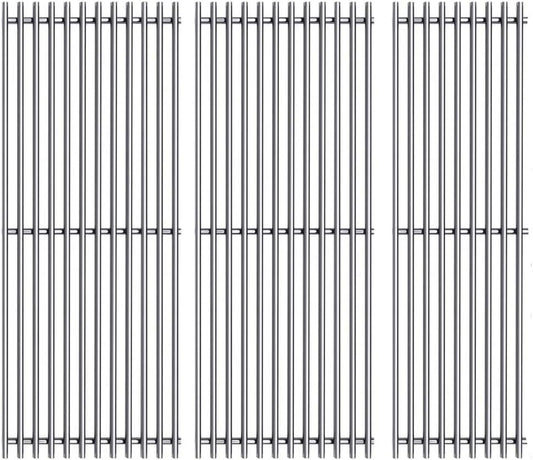 S47E (3-Pack) 18" Stainless Steel Cooking Grid Grates for Charbroil Performance 4 Burner 463376018P2, 463376117, 463377117, 463673617, 463377017, 463347017 and 5 Burner 463347519