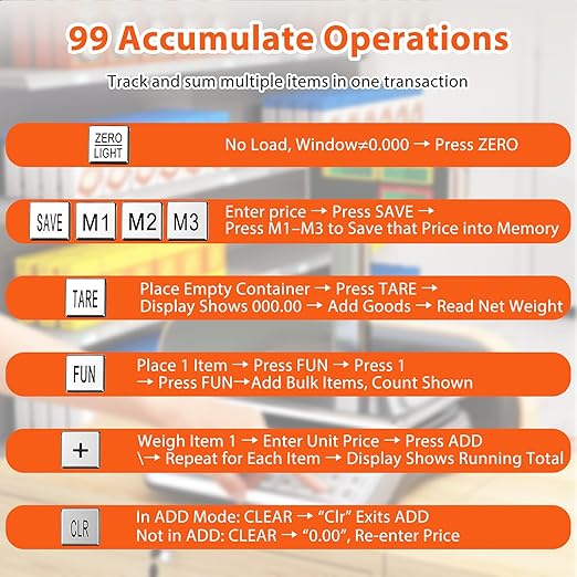 Goplus 88lb/40kg Commercial Food Scale with Pole Dual LCD Display, Digital Price Computing Scale with Counting Function, Rechargeable & Battery Powered, Produce Scale for Farmer Market, Not for Trade