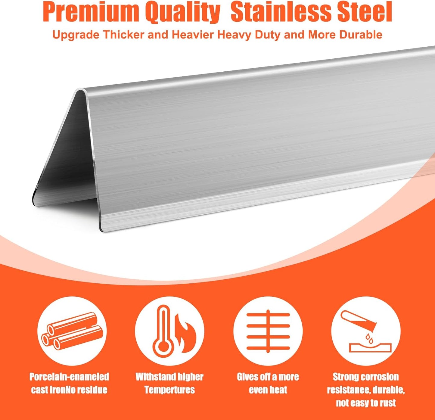 7524 7528 Cooking Grates 7622 Heat Deflectors 7620 Flavorizer Bars with Burner Tube Set for Weber Genesis Grill Replacement Parts E-310 E-320 E-330 S-310 S320 S-330 EP-310 EP-320