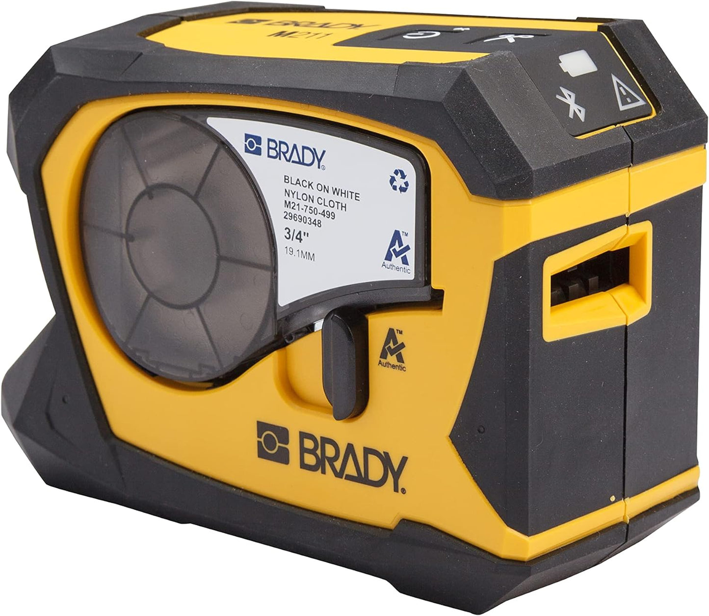 Brady M211 Portable Bluetooth Label Printer and Authentic Self-Laminating Wire Wrap Labeling Tape