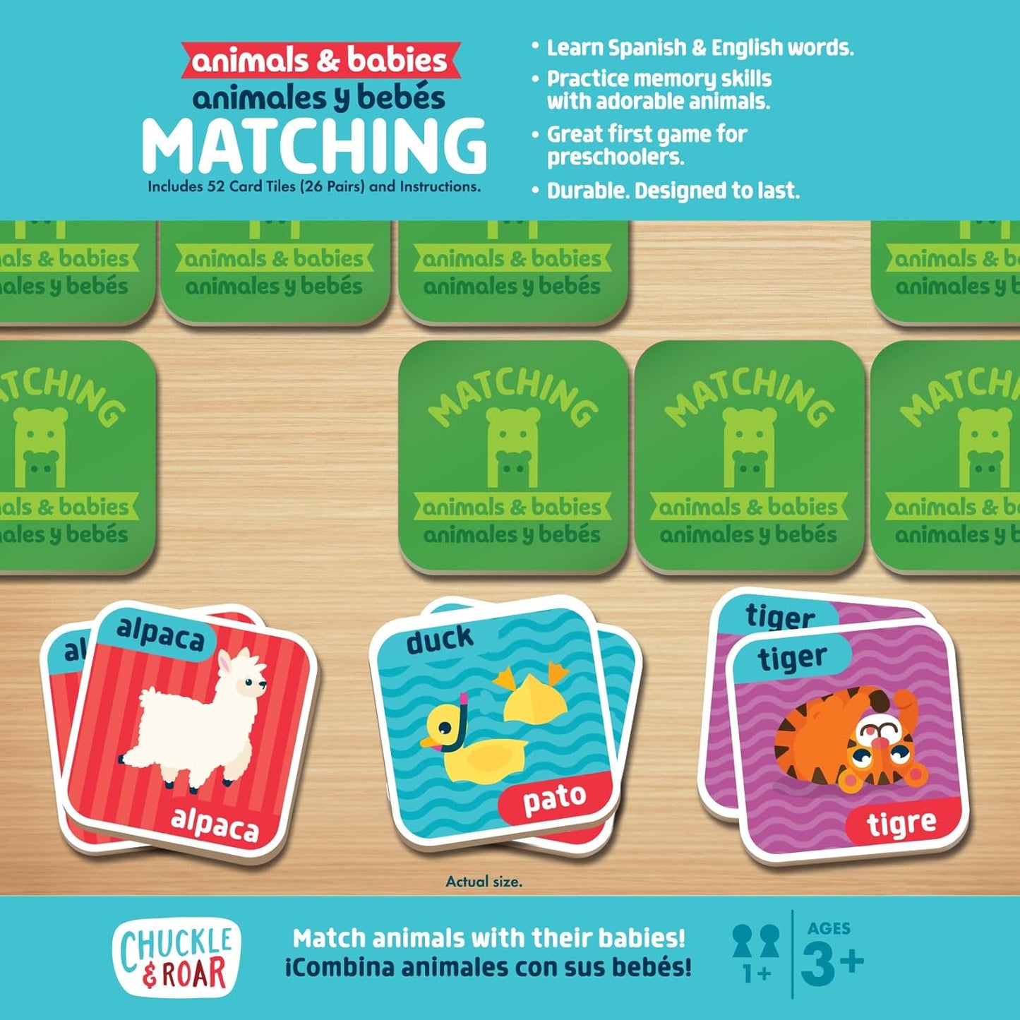 Chuckle & Roar Matching Game Animals & Babies Edition