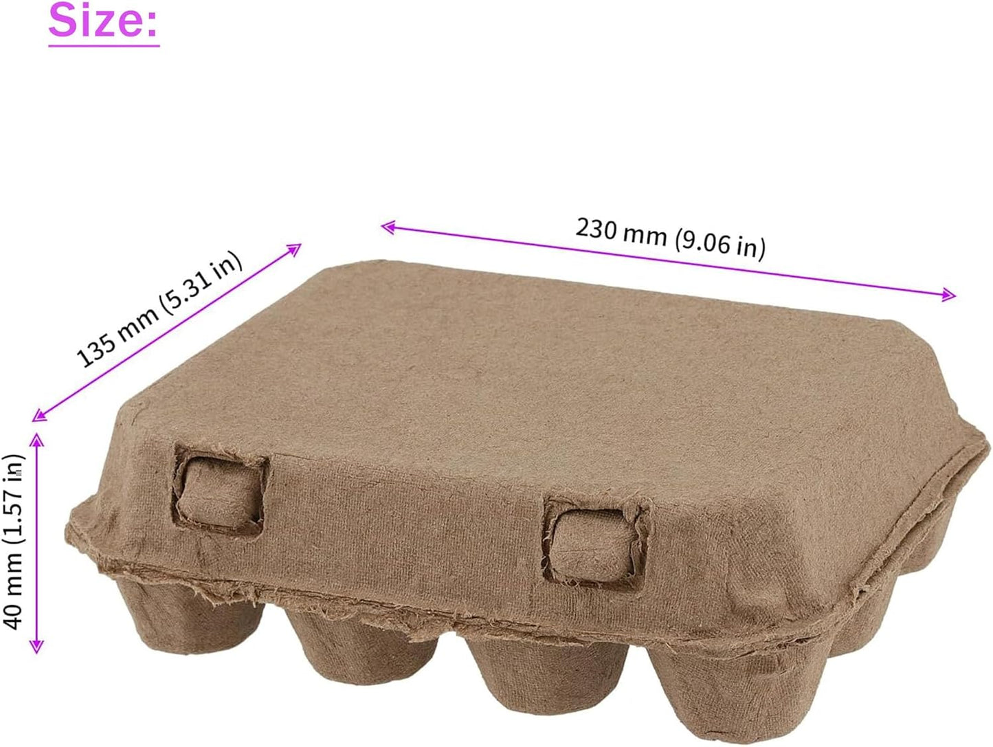 30 Pcs Quail Egg Cartons Paper Pulp Egg Basket,A Dozen Blank Eggs Container Quail Egg Holder Container Reusable Egg Storage Tray for Home Kitchen Refrigerator Farmhouse (3 x 4 Square)