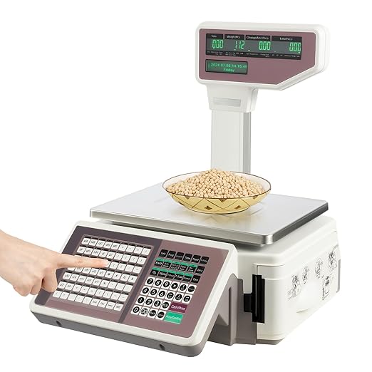 Electronic Price Computing Scale, 66LBS Electronic Price Computing Scale Pole Display for Retail Store, Kitchen, Restaurant Market, and Farmer
