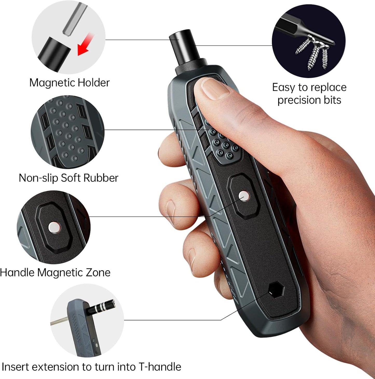 JAKEMY 180 in 1 Precision Screwdriver Set, Computer Screwdriver Kit, Professional Magnetic Repair Tool Kit with Home Drill Bits for Most Laptop, Phone, Xbox, MacBook, Game Console, Modding, DIY