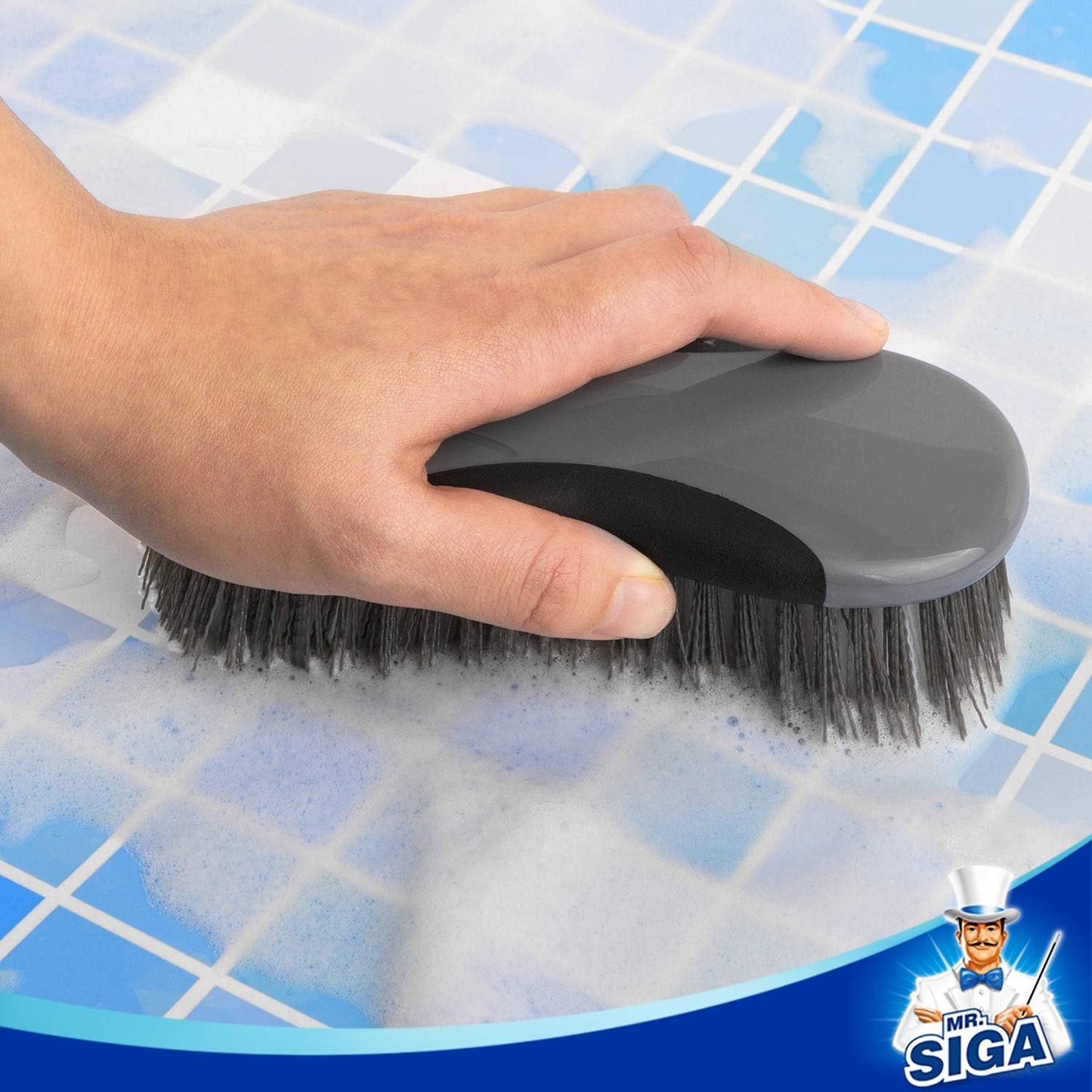 MR.SIGA Multi-Purpose Heavy Duty Scrub Brush - Pack of 2