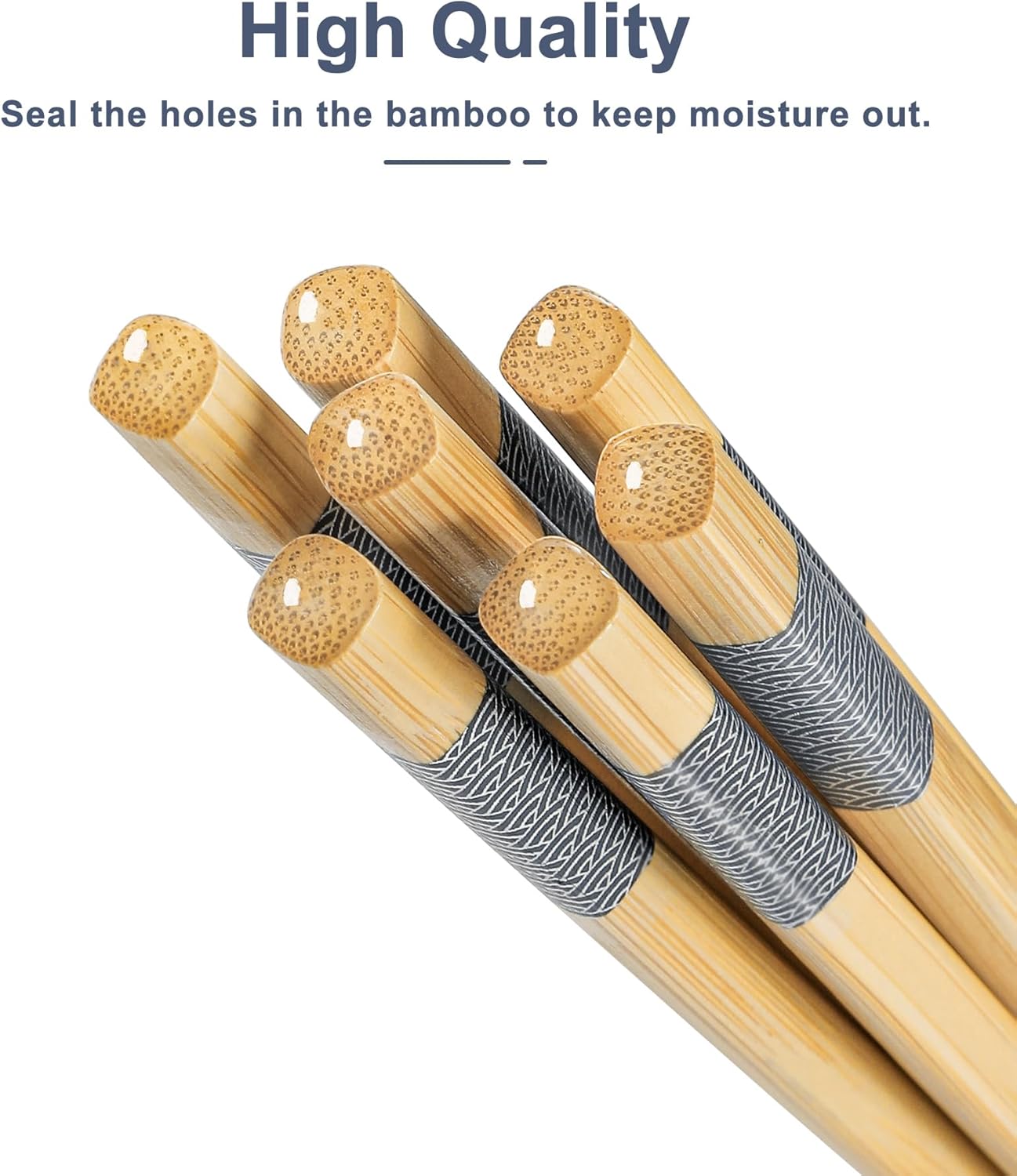 100 Pairs Bamboo Chopsticks | Disposable | Reusable | Separated Chopsticks Dishwasher Safe - （9.45in）