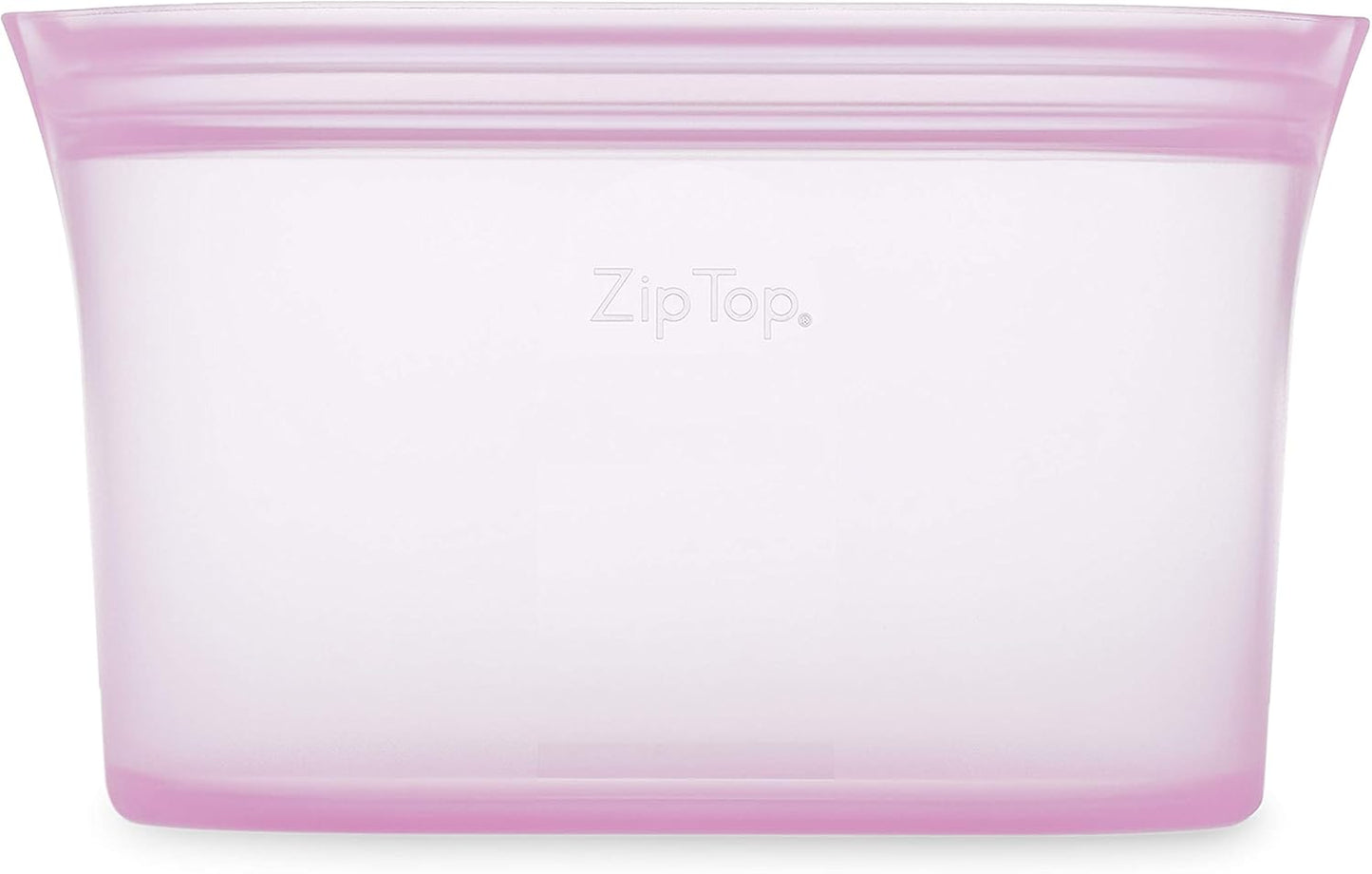 Zip Top Reusable Food Storage Bags | Large Dish [Lavender] | Silicone Meal Prep Container | Microwave, Dishwasher and Freezer Safe | Made in the USA