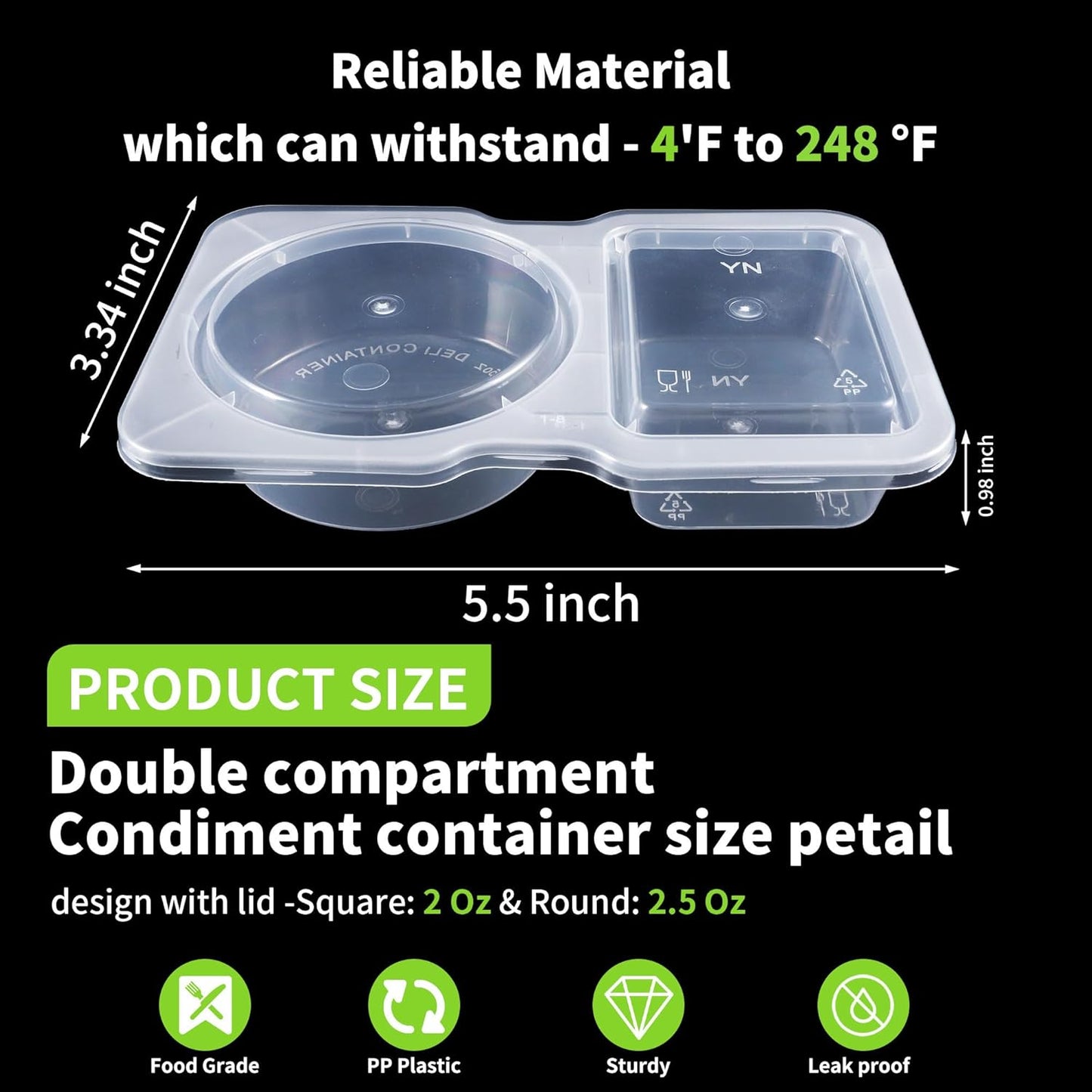 30 Sets 4.5 Oz Reusable Snack Containers Double Compartment Snackle Box Container with Lids - Leak-Proof BPA-Free kids adults Food Storage, Ideal for Kids School Lunches, Meal Prep, Takeout
