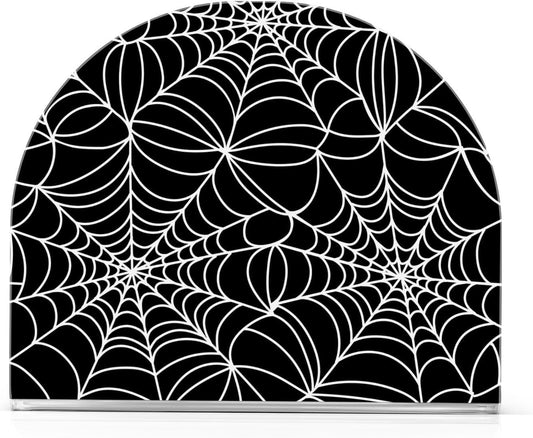 Halloween Spiderweb Napkin Holder for Table Paper Napkins Holder Acrylic Tissue Dispenser Kitchen Dining Room Bathroom Party Car Decor