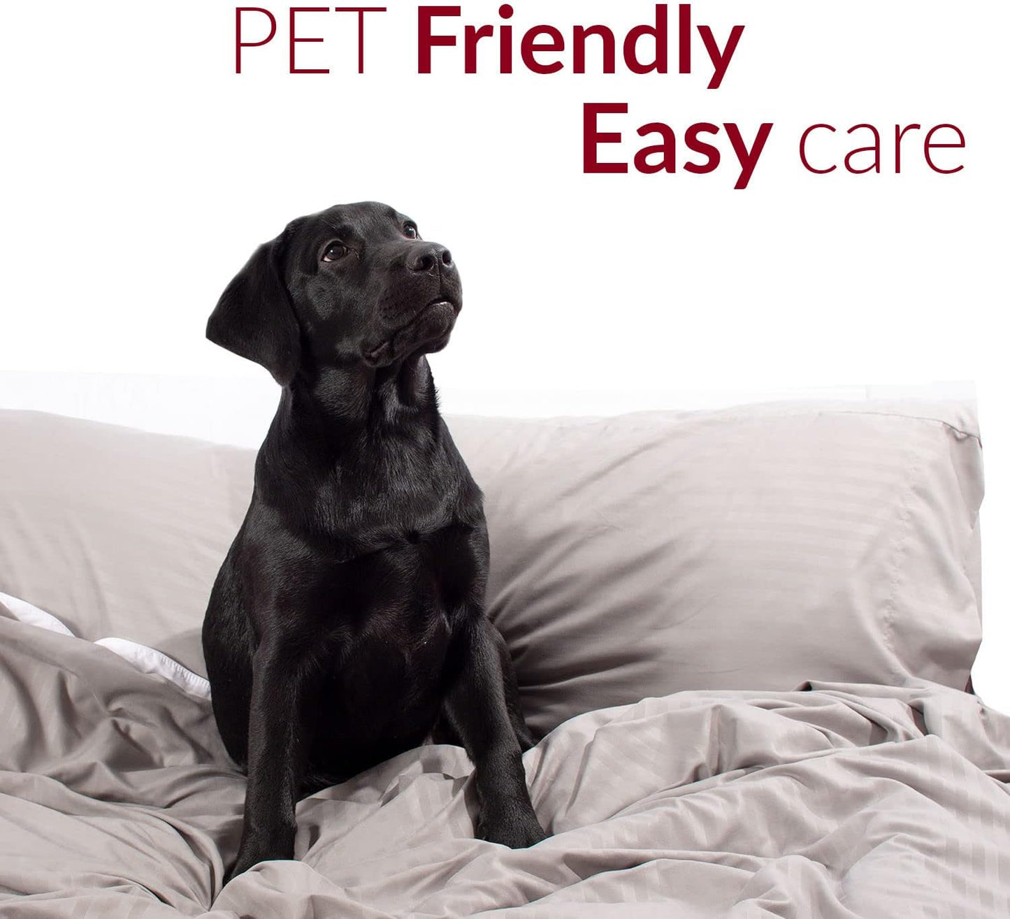 Mellanni Extra Deep Full Sheets - 4 PC Iconic Collection Bedding - Hotel Luxury, Ultra Soft, Cooling Bed Sheets - Wrinkle, Fade, Stain Resistant (Full, Pinstripe Gray)