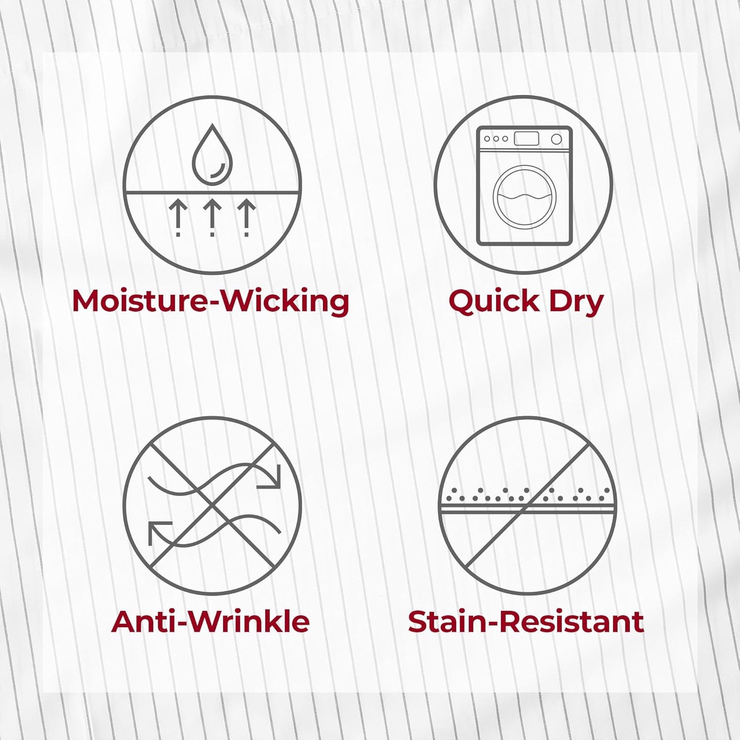 Mellanni Full Sheets Set - 4 PC Iconic Collection Bedding - Hotel Luxury, Extra Soft, Cooling Bed Sheets - Wrinkle, Fade, Stain Resistant (Full, Pin Stripe Gray)