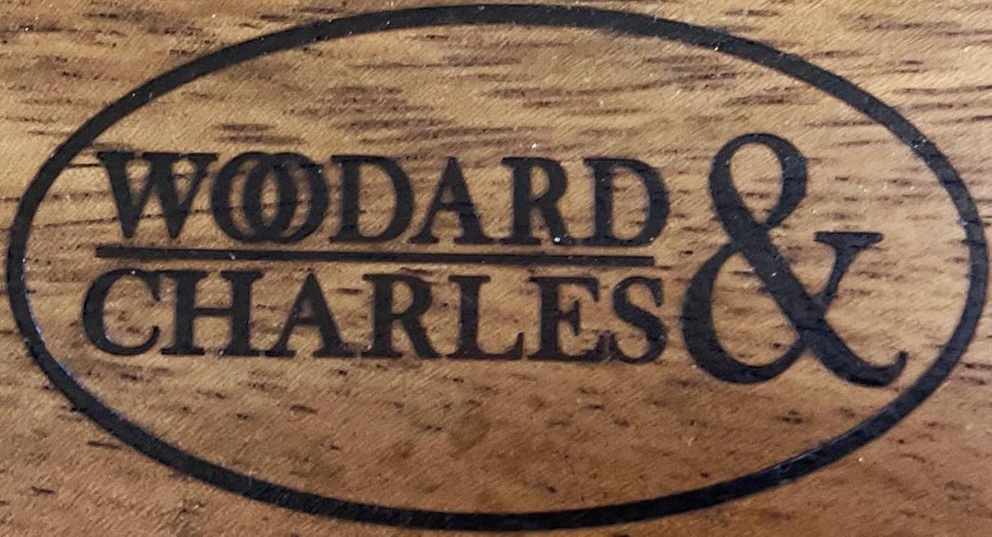 Woodard & Charles Set of 4 Acacia Wood Large Individual Salad Bowls, Snack Serving Bowls, 6 1/2" x 2 1/2"