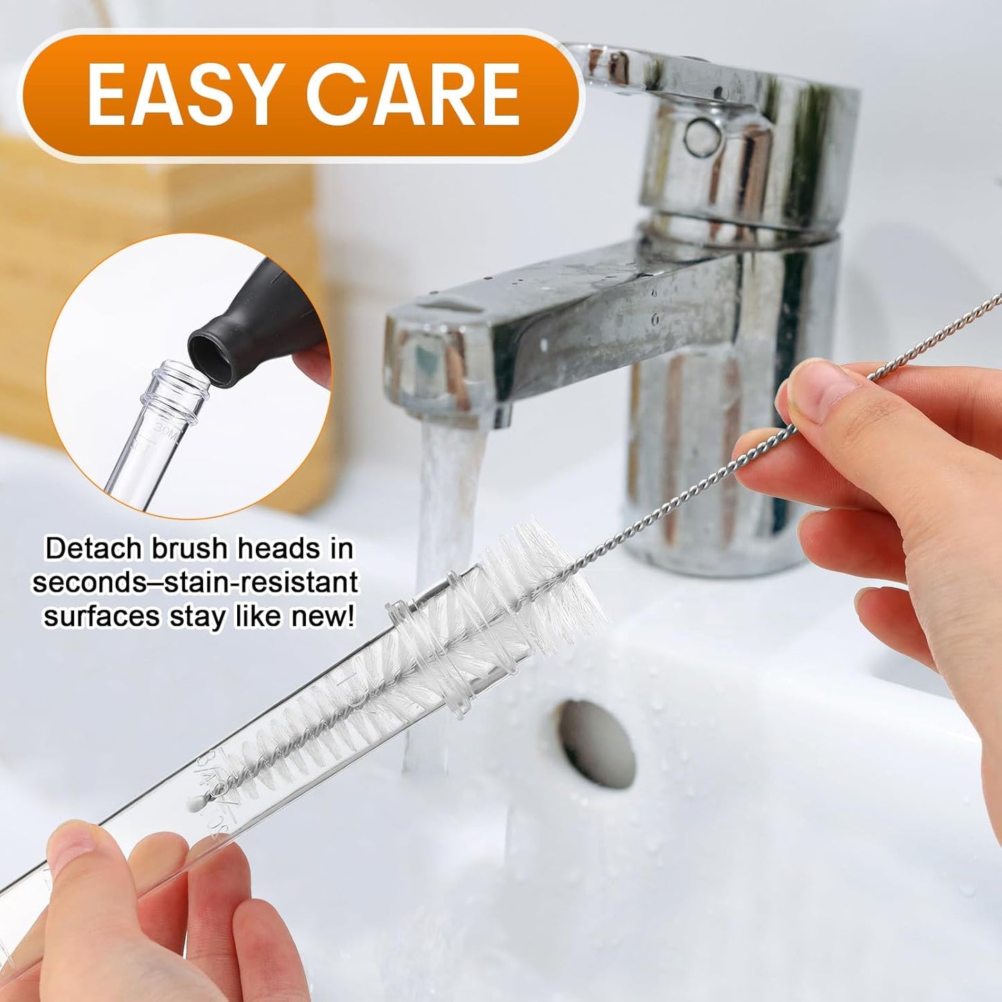 Boao 5 Pieces Nylon Heat-Resistant Turkey Baster Cooking Set Includes Meat Baster, 1 Silicone Basting Brush and 2 Cleaning Brush for BBQ Grill Baking Kitchen Cooking (Black, Red)