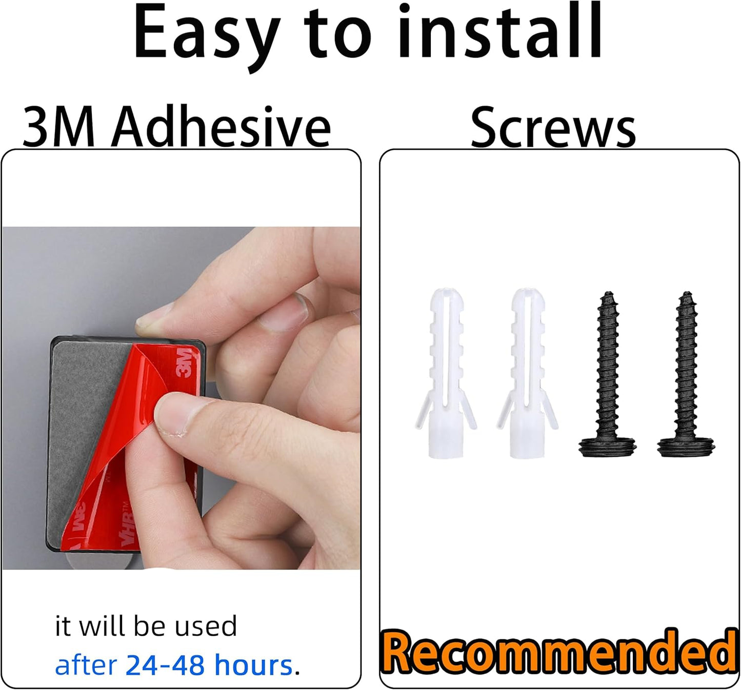 Pot Lid Holder Stainless Steel Wall Mounted 3M Self Adhesive Pan Cover Racks (Set of 4) Freely Adjustable Length (Black)