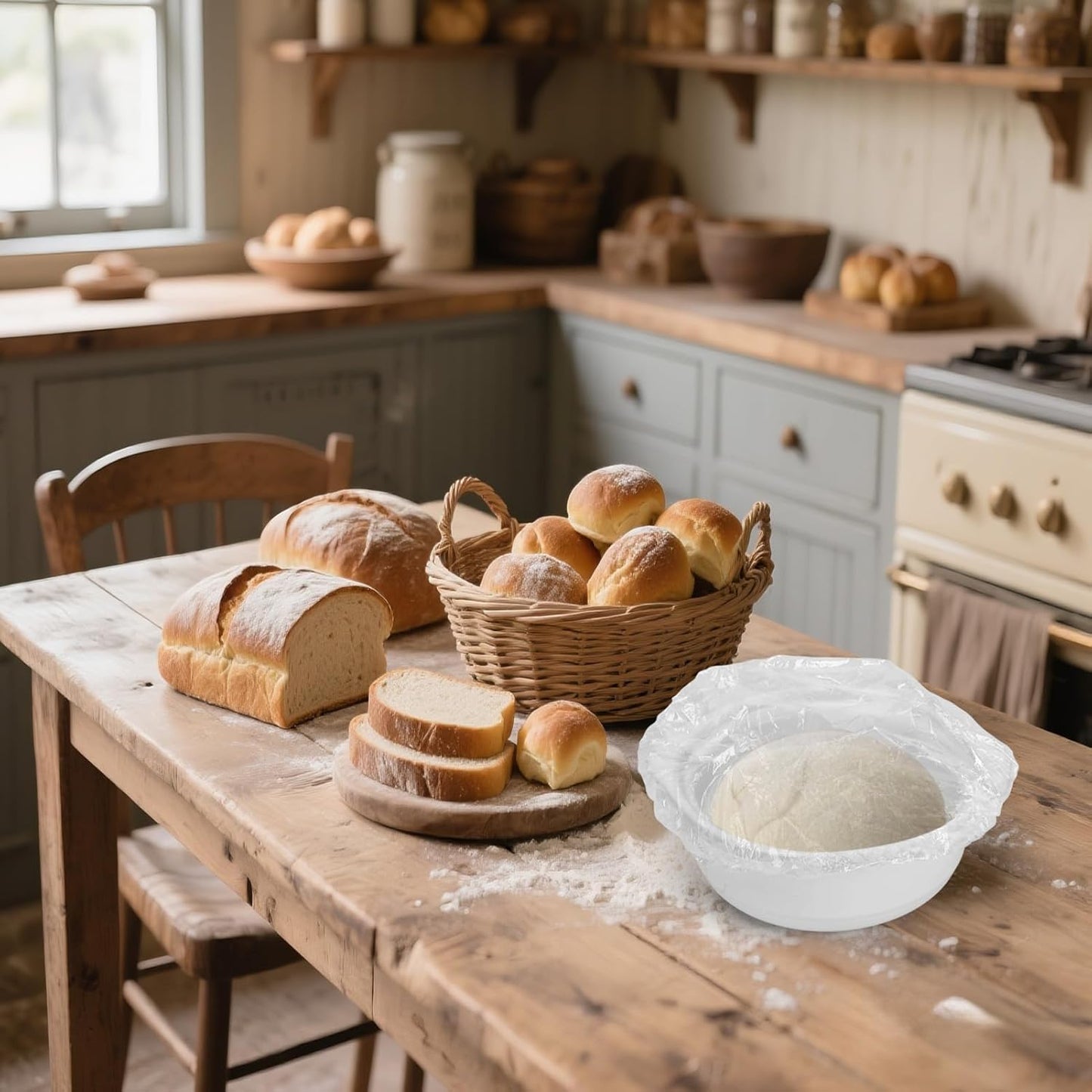 Homelove 300pcs Plastic Bowl Covers Food Cover Dish Covers, Reusable Elastic Stretch Fresh Keeping Bags, Kitchen Dining Plate Bread Proofing Food Storage Covers, Universal Kitchen Plastic Wrap