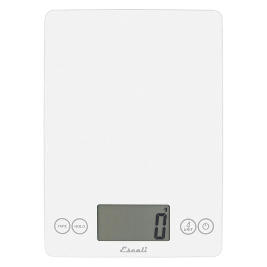 Escali Arti Digital Food Scale, Multi-Functional Kitchen Appliance, Precise Weight Measuring and Portion Control, Baking and Cooking Made Simple, Tempered Glass, Frost White