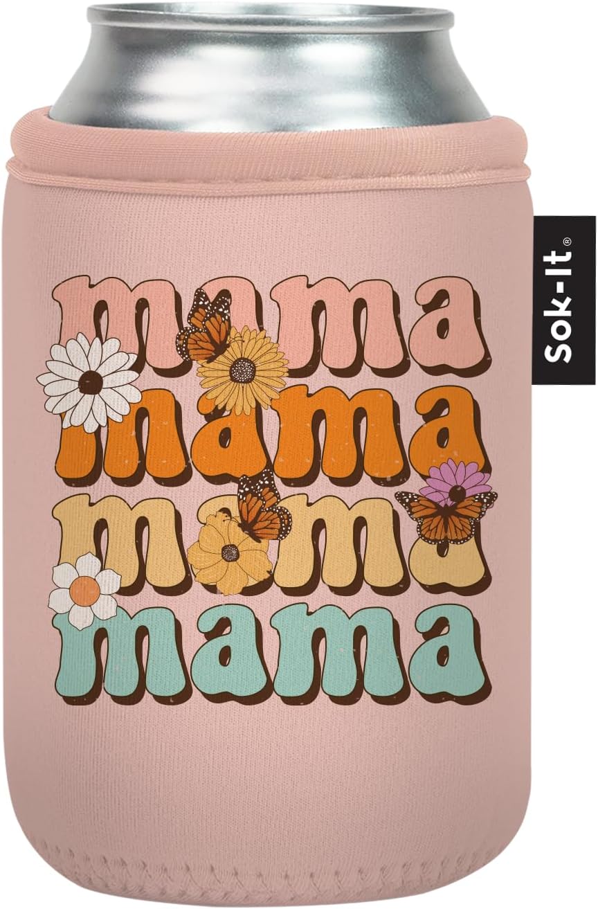 Sok It CanSok Sleeve for Beer & Soda Insulated Neoprene Cover (Mama Knows Best, 12oz Can Sleeve)