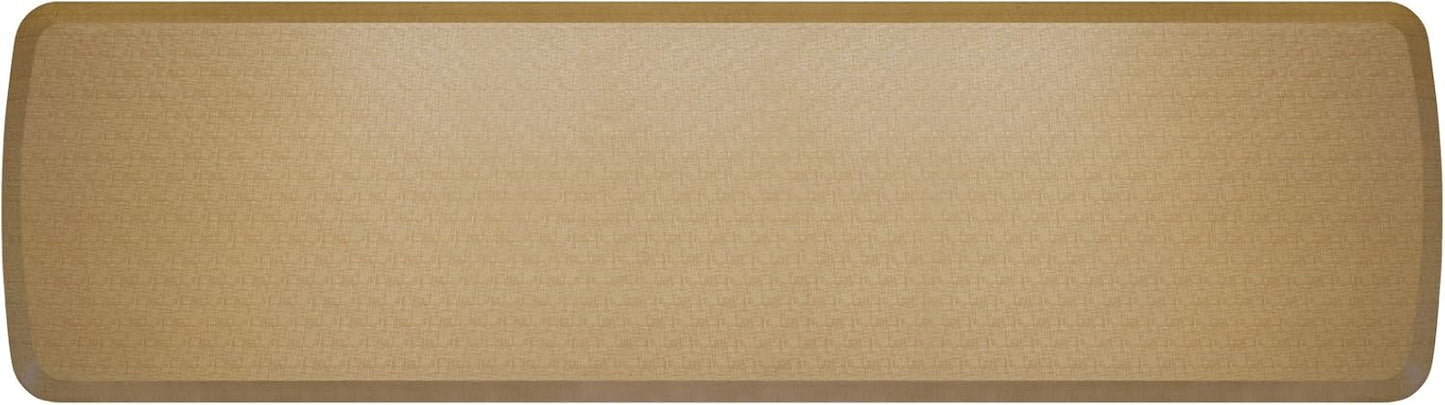 GelPro Elite Premier Anti-Fatigue Kitchen Comfort Floor Mat, 20x72”, Linen Khaki Stain Resistant Surface with Therapeutic Gel and Energy-Return Foam for Health and Wellness