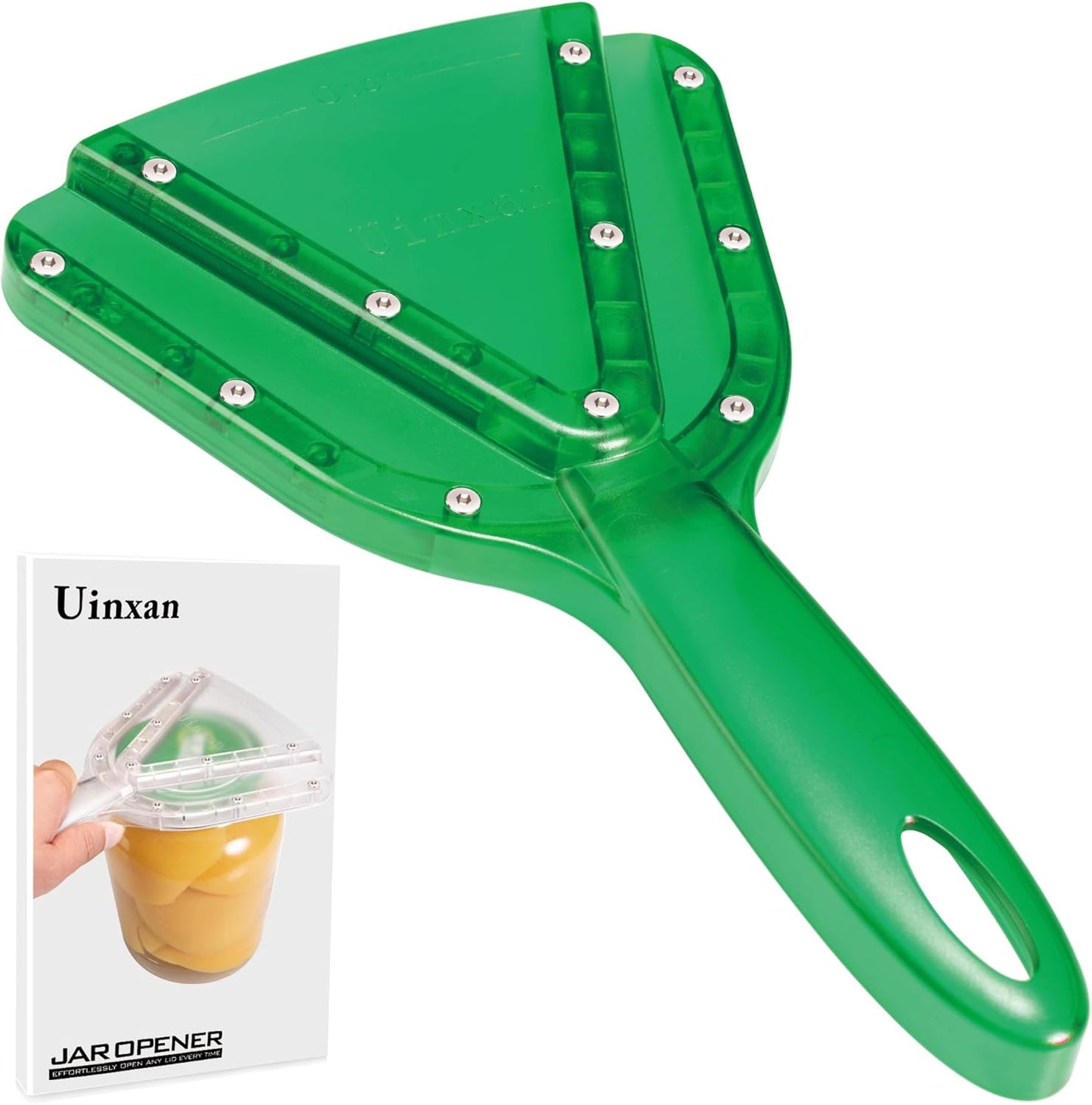 Jar Opener for Weak Hand & Seniors with Arthritis,Easy Twist Off Bottle Caps,Patent | Unique Kitchen Gadgets, Christmas Gifts for Elderly/Women/Men (Green)