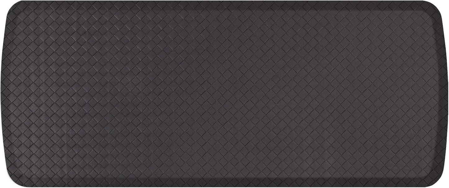 GelPro Elite Premier Gel & Foam Anti-Fatigue Kitchen Floor Comfort Mat, 20" x 48", Basketweave Black
