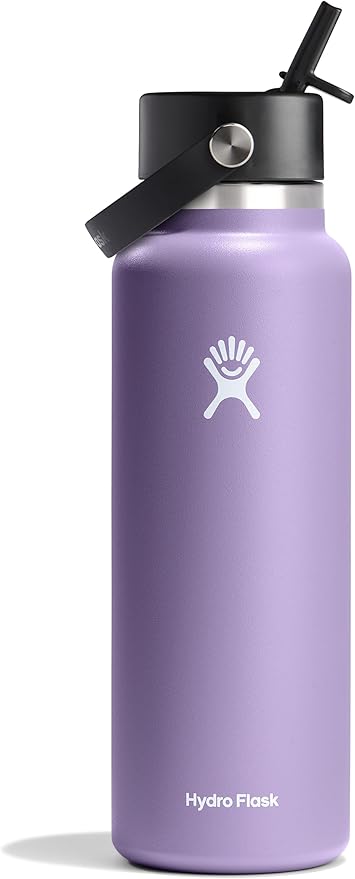 Hydro Flask 40 Oz Wide Mouth Flex Straw Cap Moonshadow