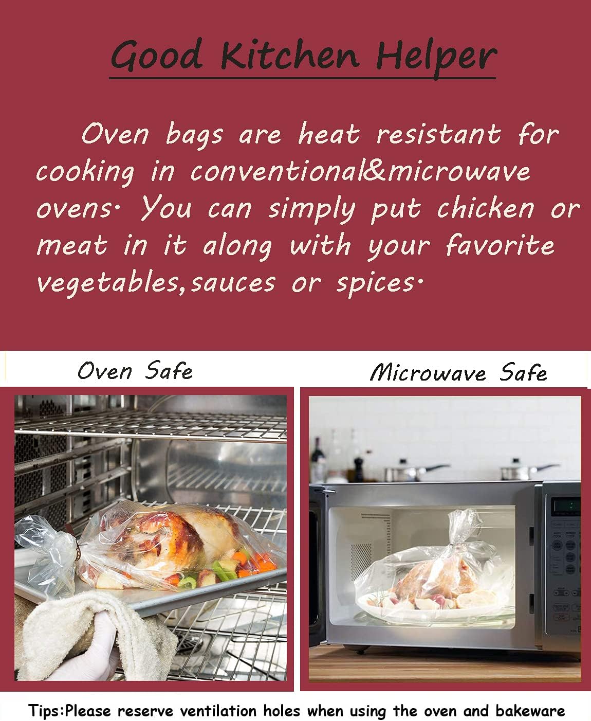 10 Counts Oven Bags Turkey Size | Large Oven Bag for Thangkgiving Day Turkey Roasting Cooking(1)