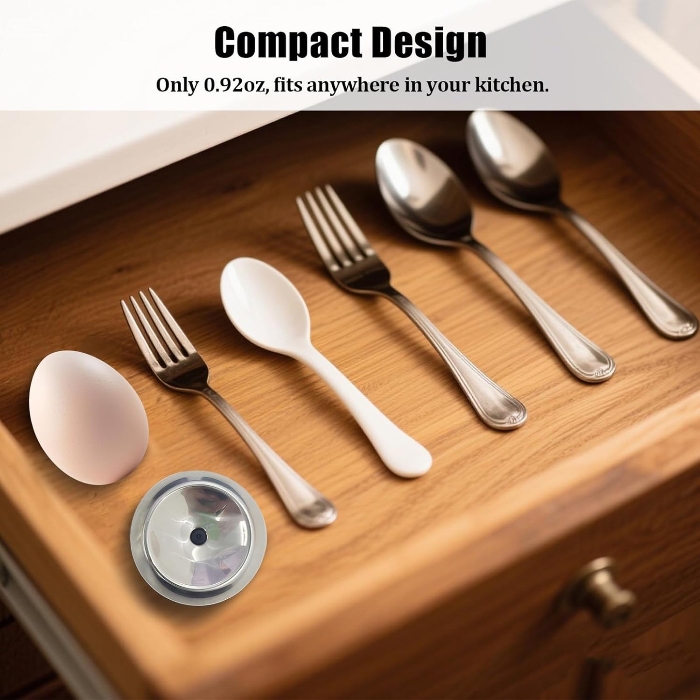 Egg Piercer for Raw Eggs, Stainless Steel Needle Egg Punch Tool with Black Anti-Slip Base to Get Good Hard Boiled Eggs for Home and Commercial Kitchen Use