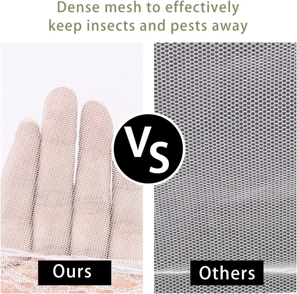 Onarway 6 Pack Food Covers 17 Inch Pop-Up Encrypted Mesh Plate Serving Tents, Fine Net Screen Umbrella for Outdoors, Parties, Picnics, BBQs, Reusable and Collapsible