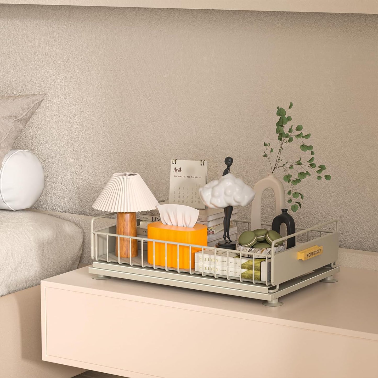 Under Sink Organizer - Under Sink Organizers and Storage Shelves, Multi-Use Kitchen and Bathroom Pull Out Cabinet Organizer with Sliding Drawers, Bathroom Cabinet Organizer, Gray