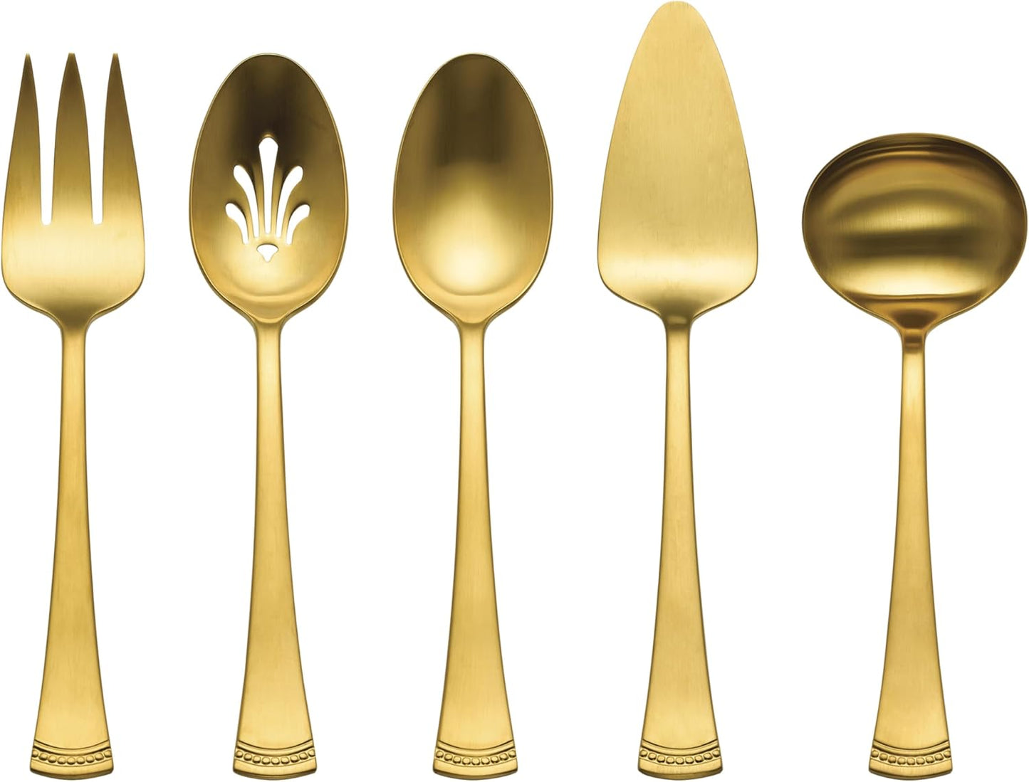 Lenox 897917 Portola Satin Gold 5-Piece Hostess Set