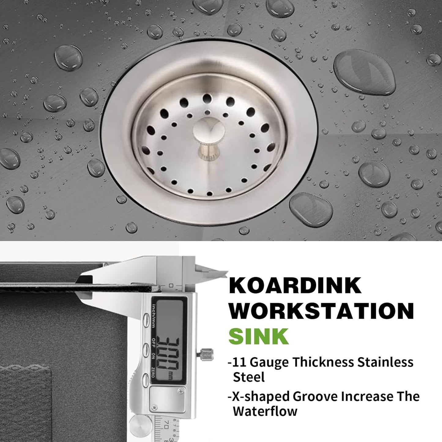 Black Kitchen And Bar Sink, 25x22 Inch Stainless Steel Drop In Kitchen Sink Modern Single Bowl Topmount Bar Sink Combo-Silicon Mat,Drain Strainer Set Compatibility With Various Kitchen & Bar Style