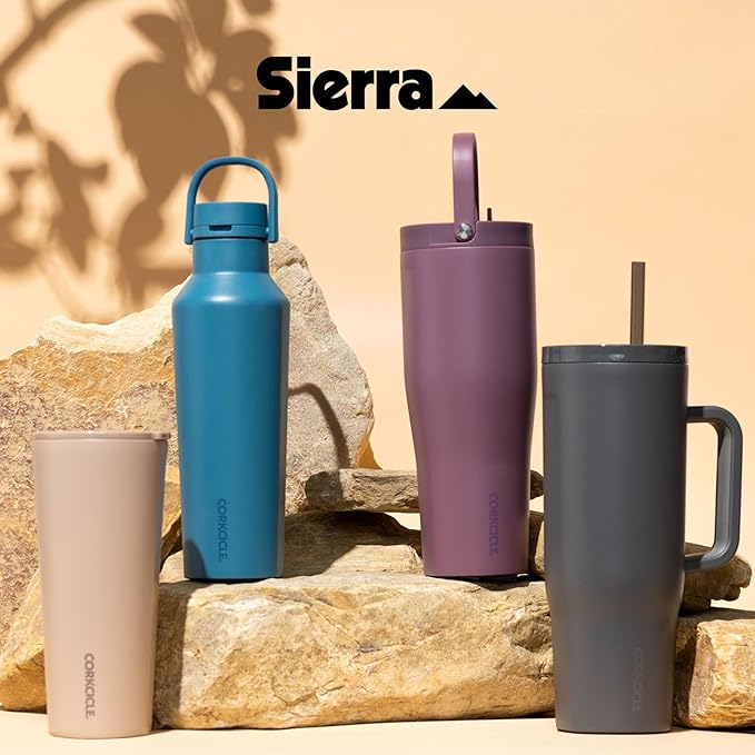 Corkcicle Classic Sport Canteen Insulated Water Bottle - Keeps Beverages Cold 25 Hours - Triple Insulated - Summer Drinkware Gift - Keeps Drinks Ice Cold - Leak-Proof Cap - 20 oz - Mauve