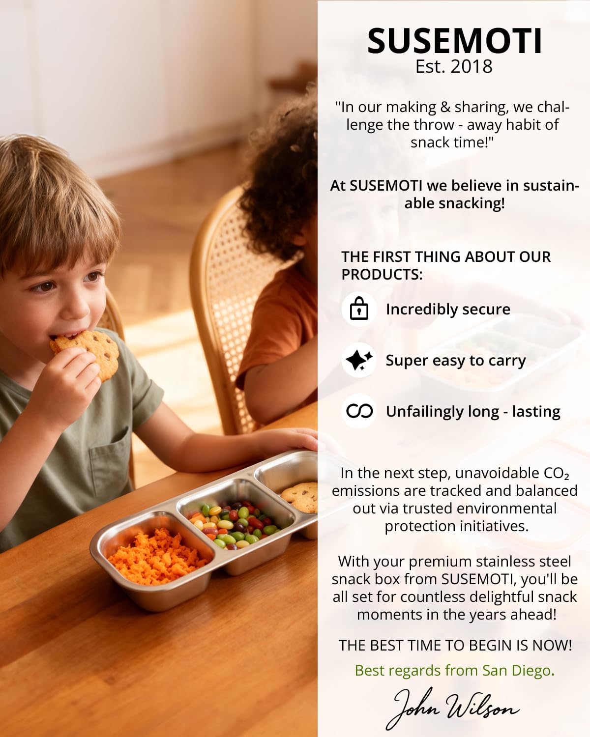 4-Pack Food-Grade Stainless Steel Snack Containers, Multi-Compartment & Leakproof, Ideal for Families & Travel, Stackable, Kid & Adult Bento Storage (4 Pack)