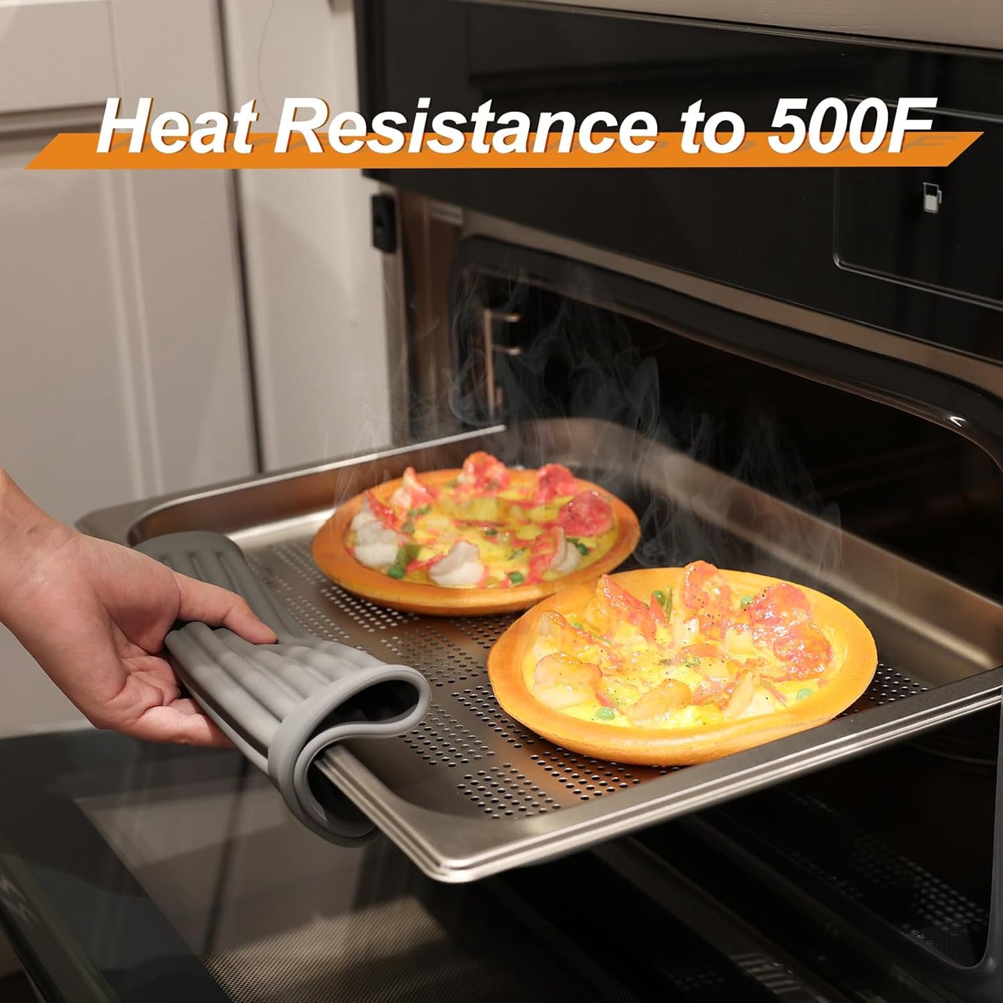 Joyhalo 4 Pack Silicone Trivets for Hot Pots and Pans,480℉ Heat Resistant Trivets for Hot Dishes,Hot Pads for Countertop,Kitchen Potholders,Grey