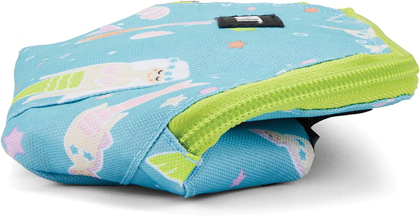 PackIt Freezable Snack Bag, Mermaids, Built with EcoFreeze Technology, Foldable, Reusable, Zip Closure Locks in Cool Dry Air, for all Ages, and Fresh Snacks On the Go